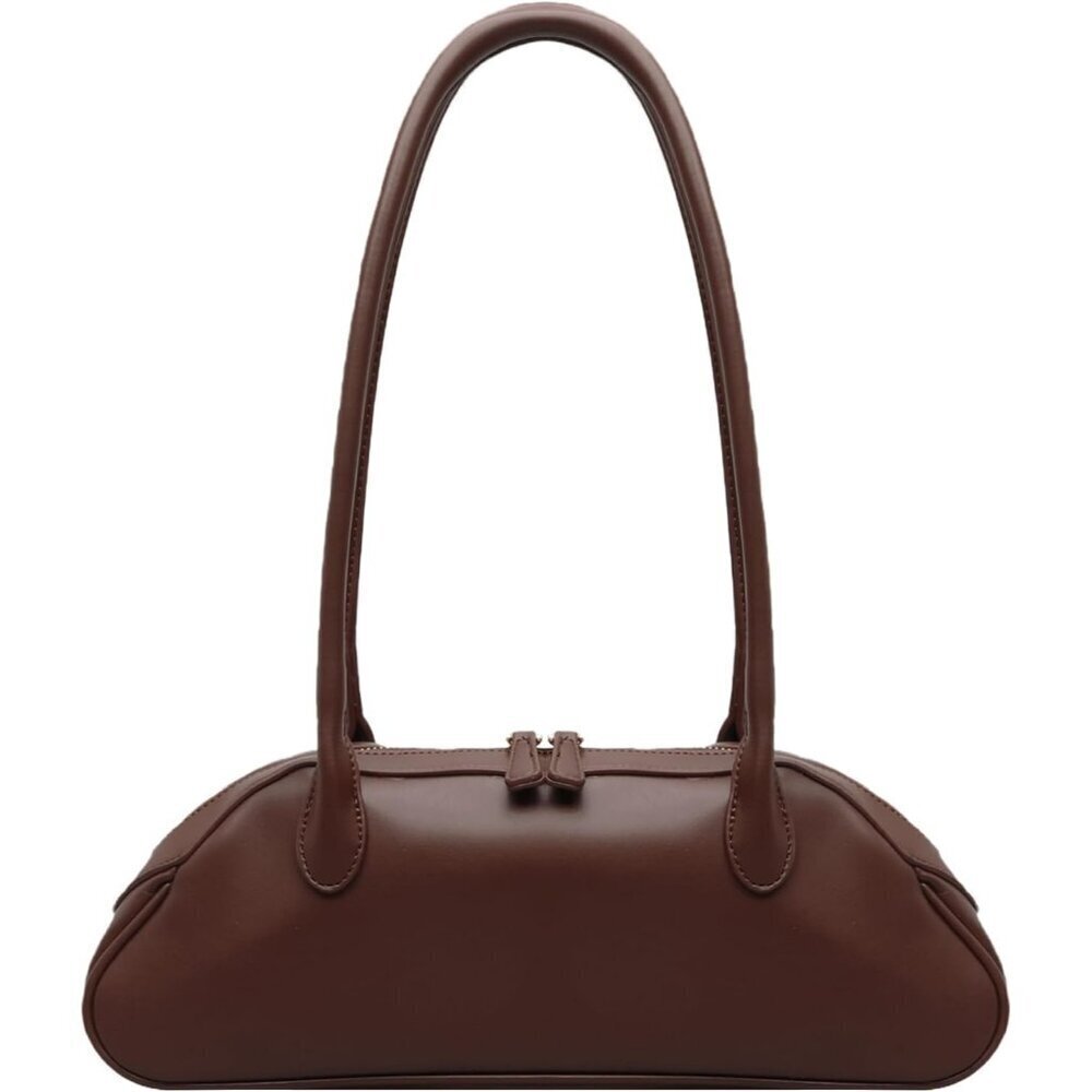 Women Coffee PU Leather Shoulder Purse Elegant Swing Bag for daily use Wor